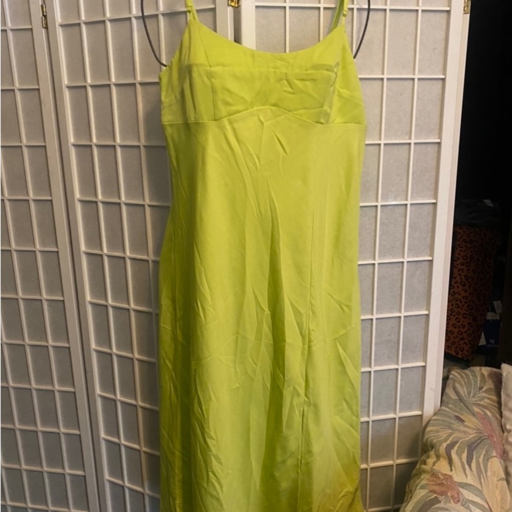 Elegant Lime Green Women's Dress